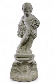 CONCRETE CHERUB FIGURE