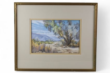 EDNA SPANGLER PALM SPRINGS WATERCOLOR