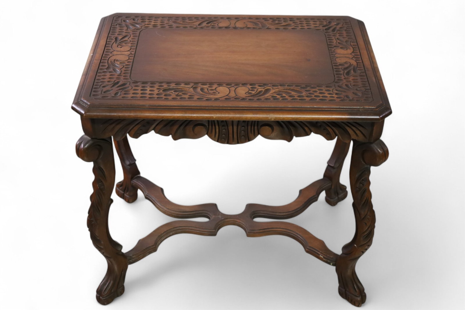 1920'S CARVED SIDE TABLE (1 of 3)