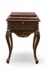 VICTORIAN ROSEWOOD SEWING STAND