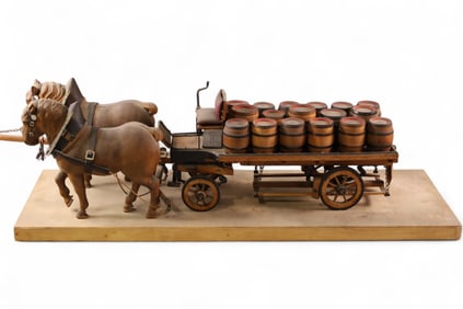 WOODEN BEER WAGON