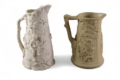 2 19TH CENTURY FRENCH PITCHERS