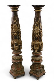 PAIR OF ITALIAN CANDLE PRICKETS