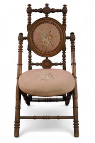 VICTORIAN NEEDLEPOINT CHAIR