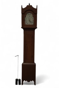 WOODEN WORKS GRANDFATHER CLOCK