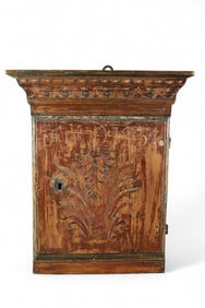 19TH CENTURY PAINTED CABINET