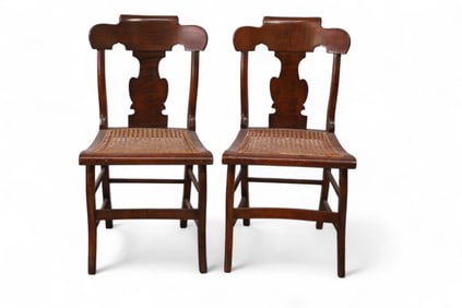 PAIR OF 19TH CENTURY MAPLE SIDE CHAIRS