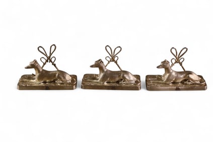 3 ELKINGTON CARD HOLDERS