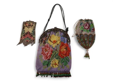 3 VICTORIAN HAND BAGS
