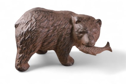 CAST IRON BEAR DOORSTOP
