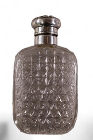 STERLING SILVER TOP FLASK