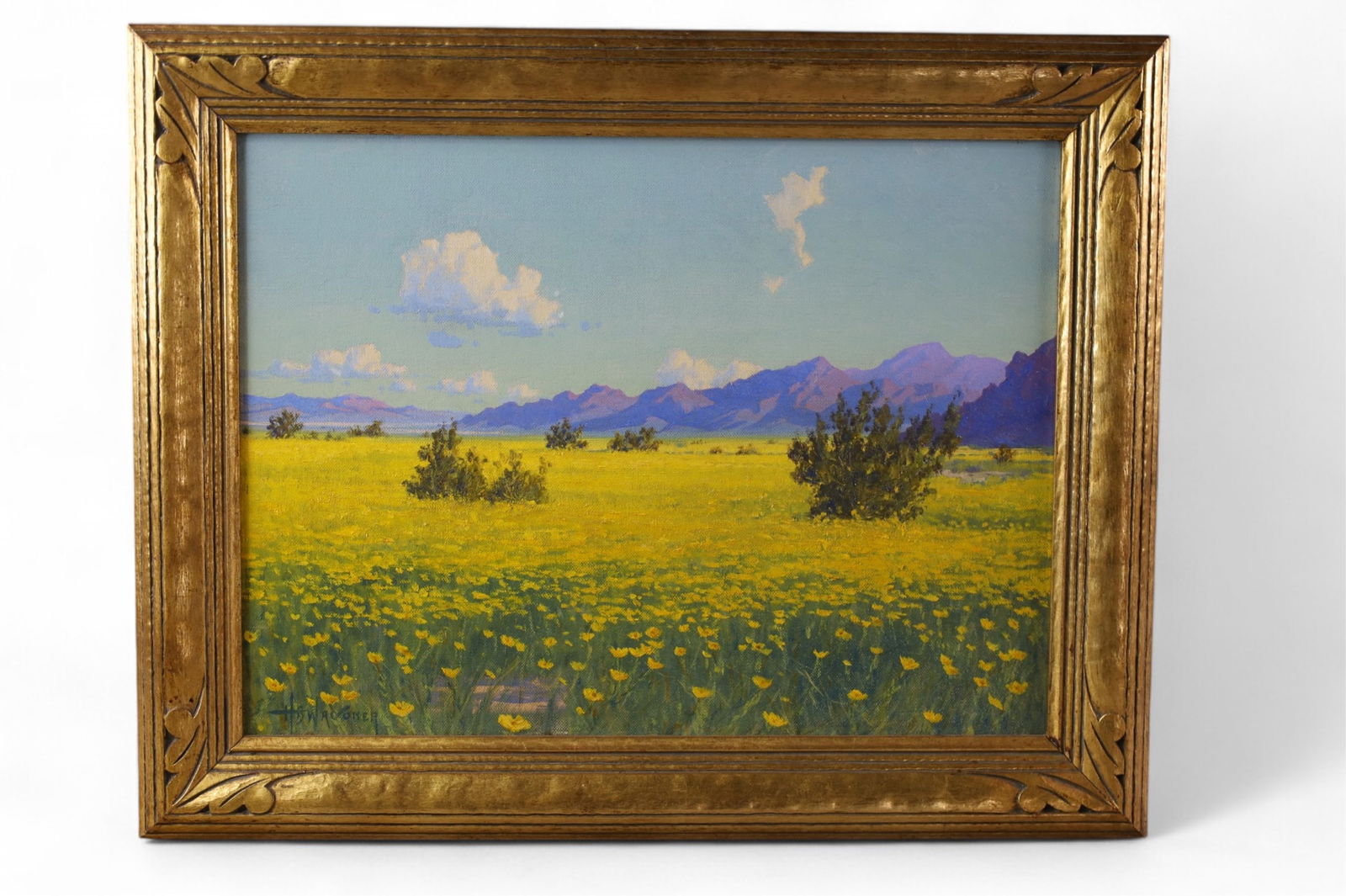 HARRY WAGONER OIL PAINTING
