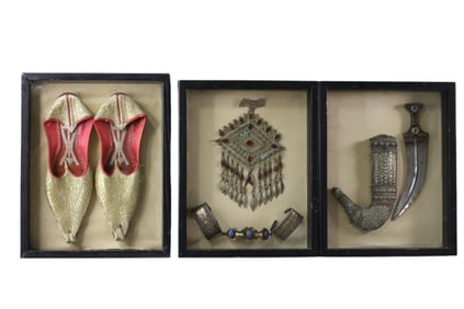 3 FRAMED PERSIAN ITEMS