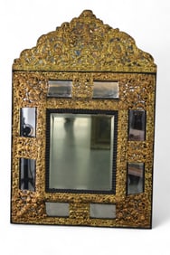 19TH CENTURY DUTCH REPOUSSE MIRROR