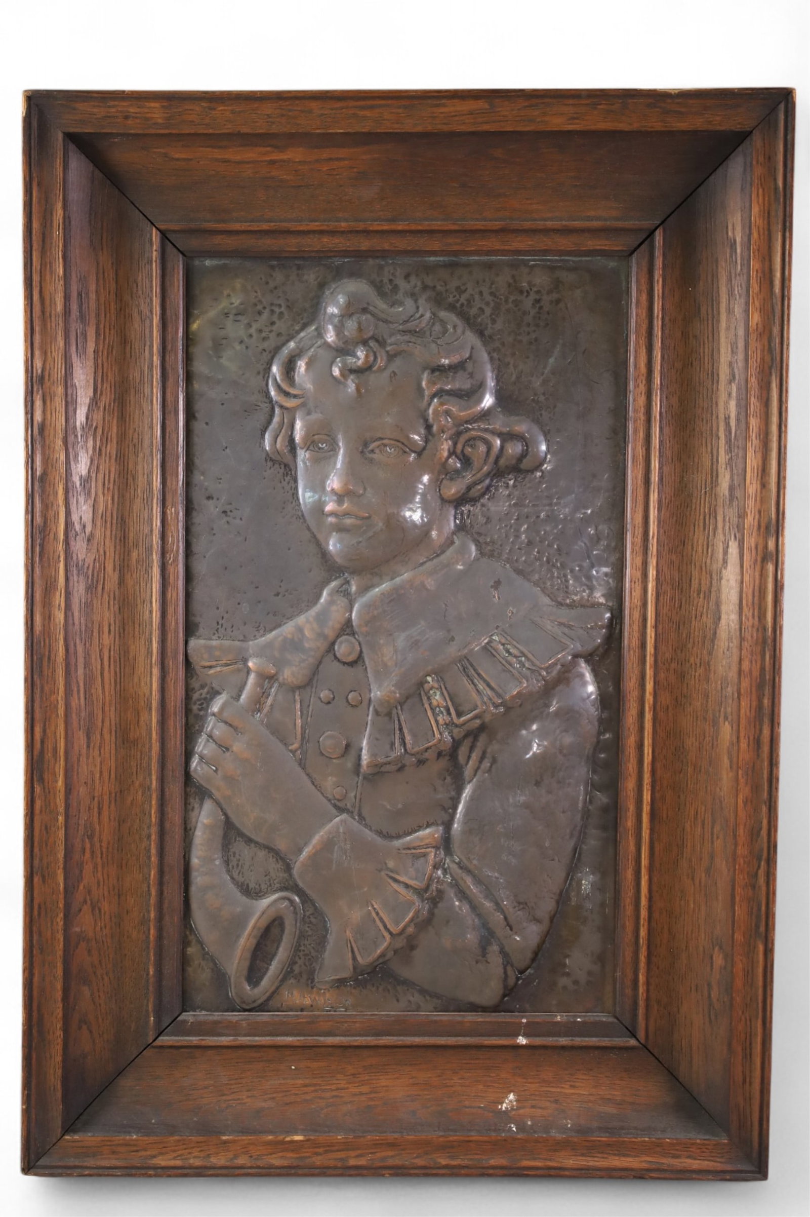 ANTIQUE PORTRAIT PLAQUE (1 of 2)