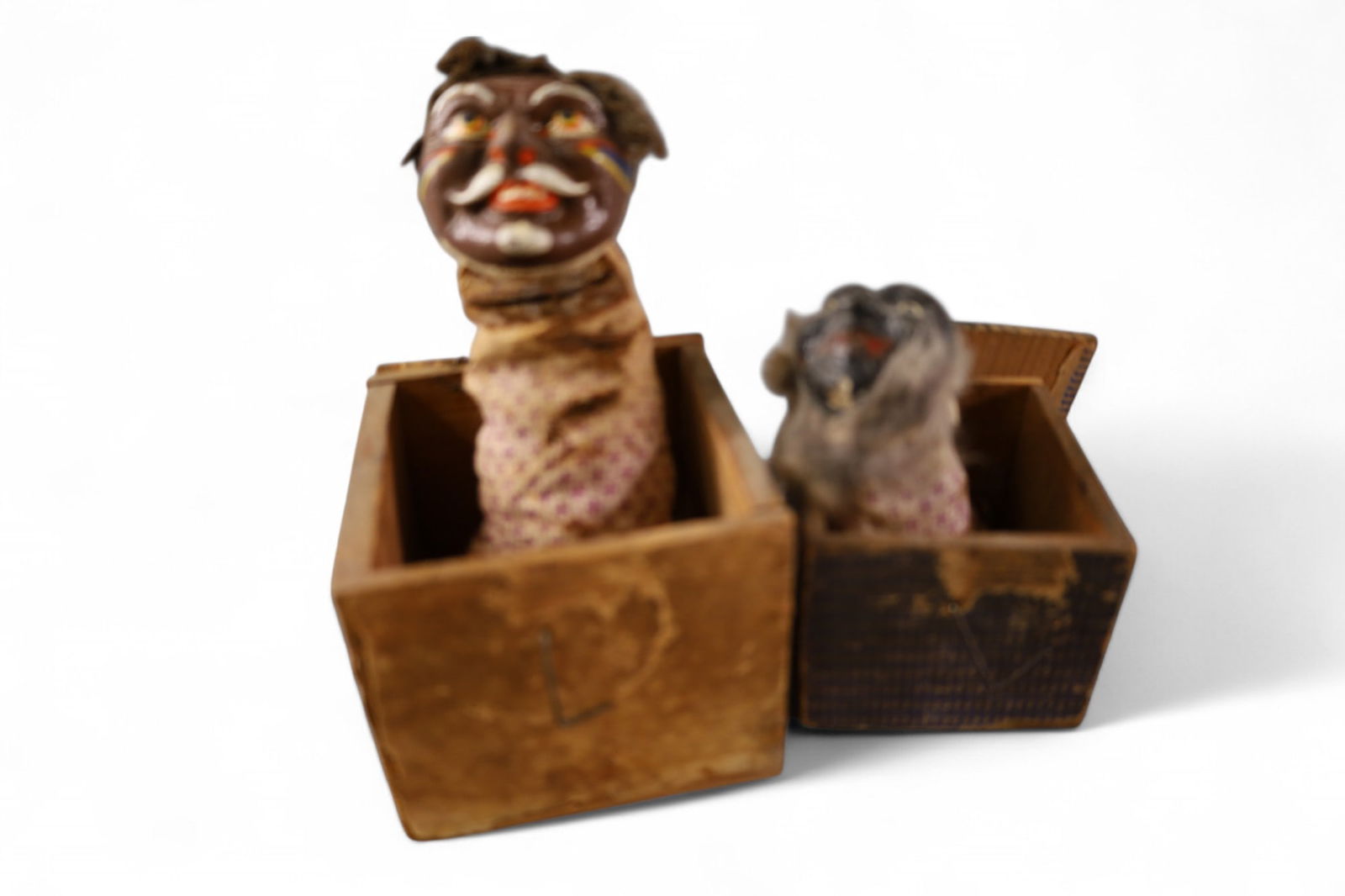 2 1800'S BLACK AMERICANA JACK IN THE BOXES (1 of 3)