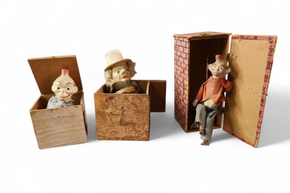 3 1800'S JACK IN THE BOXES