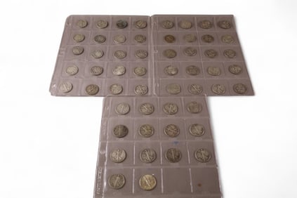 54 WALKING LIBERTY HALF DOLLARS