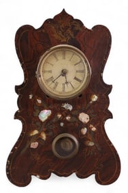 DECORATIVE IRON MANTLE CLOCK