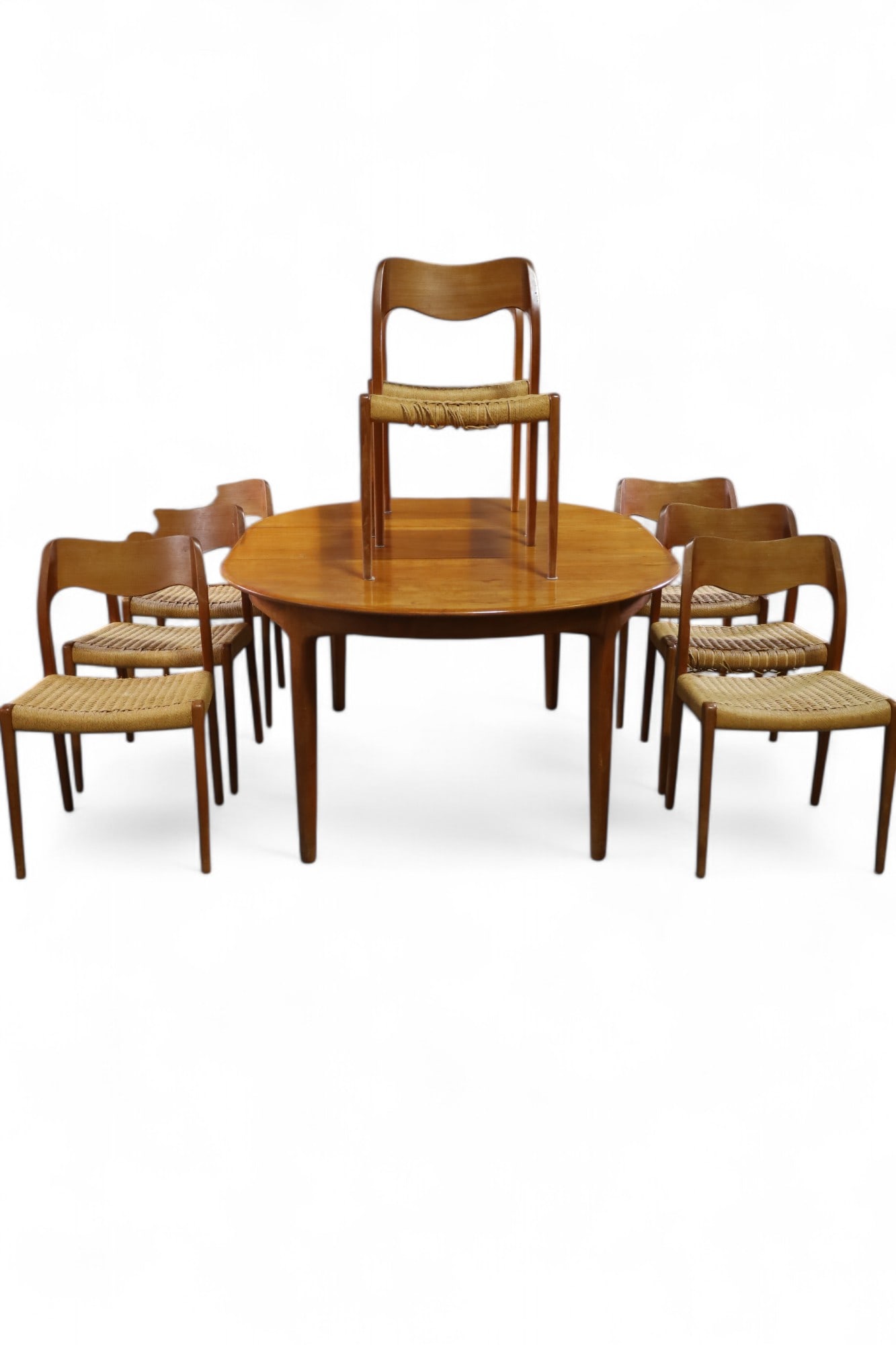 MID CENTURY MODERN DANISH TABLE & CHAIRS (1 of 10)