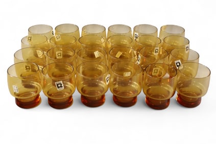 COLLECTION OF 24 PCS. ROYAL GLASSWARE