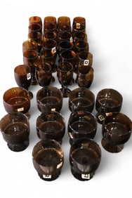 COLLECTION OF 34 PCS. ROYAL GLASSWARE