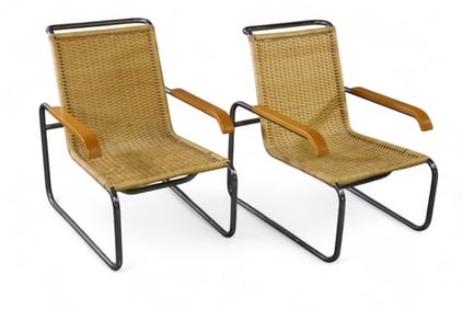 PAIR OF MARCEL BREUER LOUNGE CHAIRS