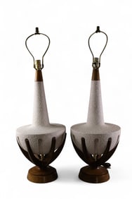 PAIR OF LARGE MID CENTURY MODERN TABLE LAMPS