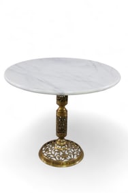 MARBLE TOP SIDE TABLE