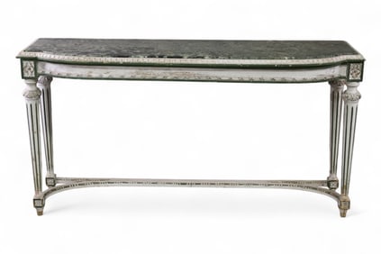 MARBLE TOP CONSOLE TABLE