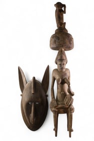 2 TRIBAL CARVINGS
