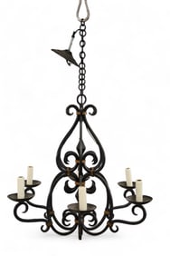 SPANISH STYLE IRON CHANDELIER