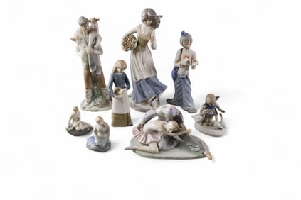7 PORCELAIN FIGURES