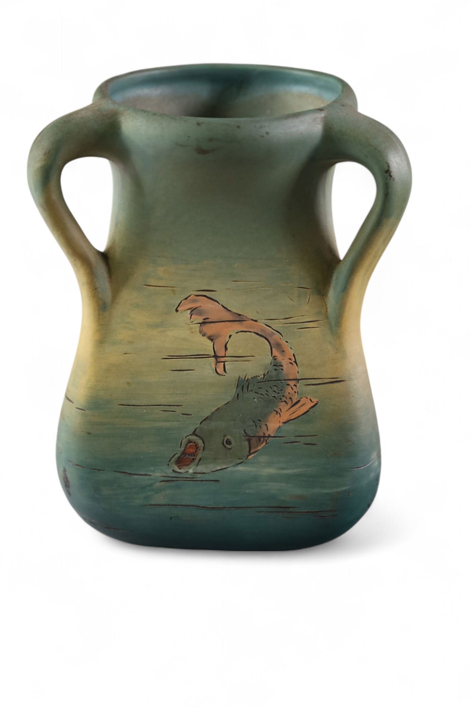 WELLER DICKENSWARE VASE (1 of 4)