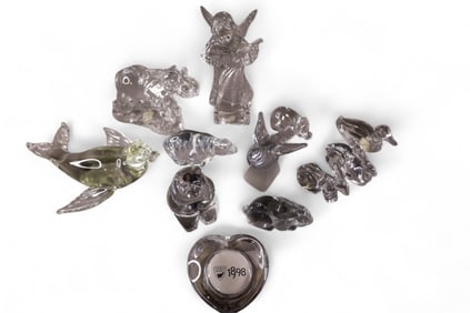 COLLECTION OF CRYSTAL FIGURES