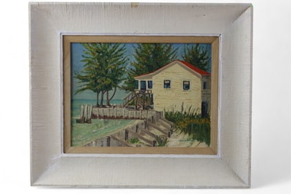 MASON WRIGHT BEACHFRONT COTTAGE PAINTING