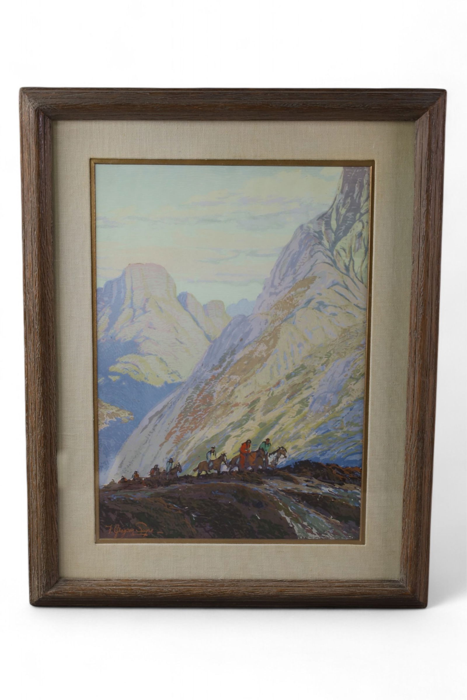 F. GRAYSON SAYRE NATIVE AMERICAN SERIGRAPH (1 of 3)