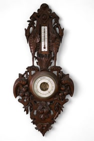 VICTORIAN HIGHLY CARVED BAROMETER