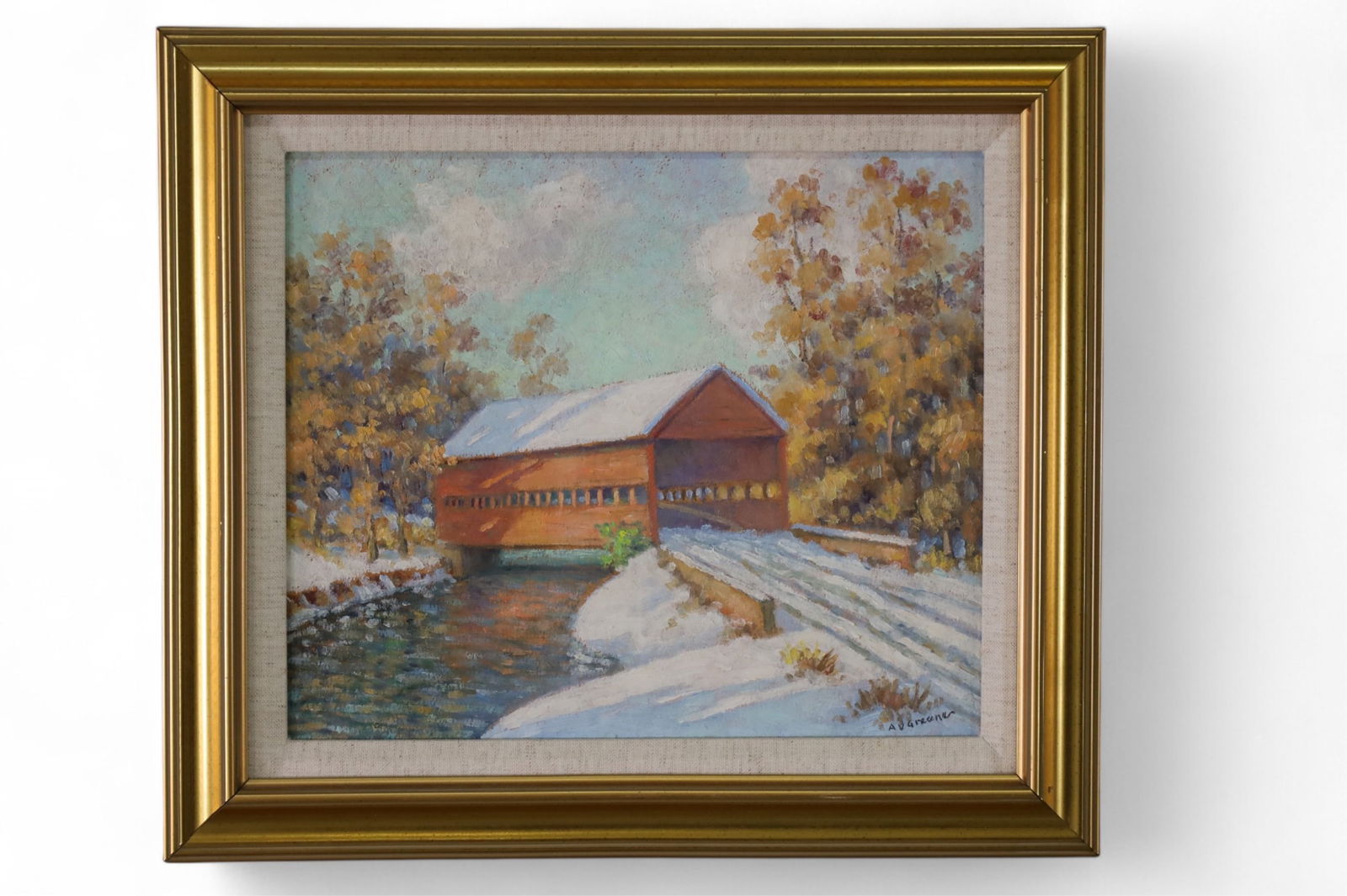 ALBERT VAN NESS GREENE OIL PAINTING (1 of 2)