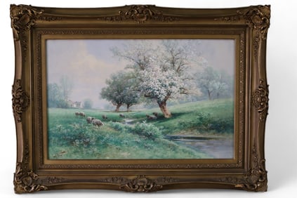 CARL WEBER OIL WATERCOLOR