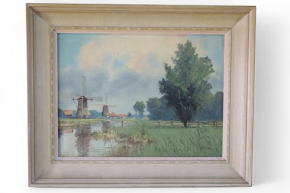 DUTCH WINDMILL PAINTING