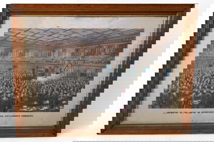 HOUSE OF REPRESENTATIVES COLORED ENGRAVING