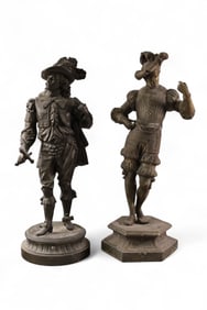 2 SPELTER FIGURES