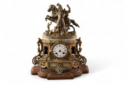 FRENCH FIGURAL MANTLE CLOCK