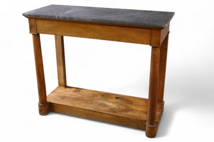 19TH CENTURY EMPIRE MARBLE TOP SERVER