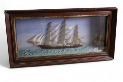 19TH CENTURY SHIP DIARAMA