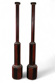 19TH CENTURY PAINTED FINISH COLUMNS