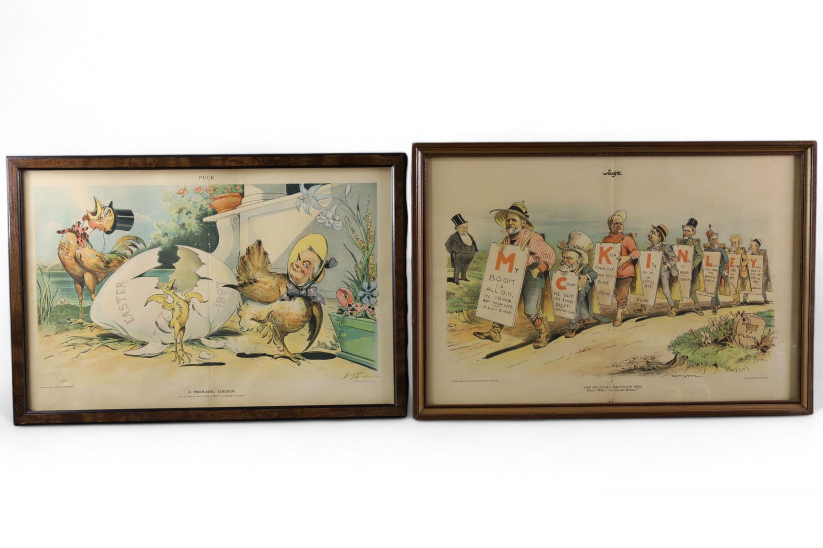 2 FRAMED 19TH CENTURY POLITICAL PRINTS (1 of 3)