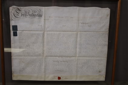 LARGE FRAMED DOCUMENT