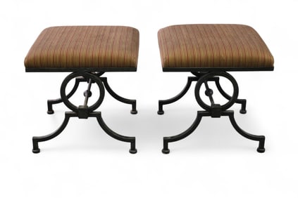 PAIR OF CONTEMPORARY STOOLS